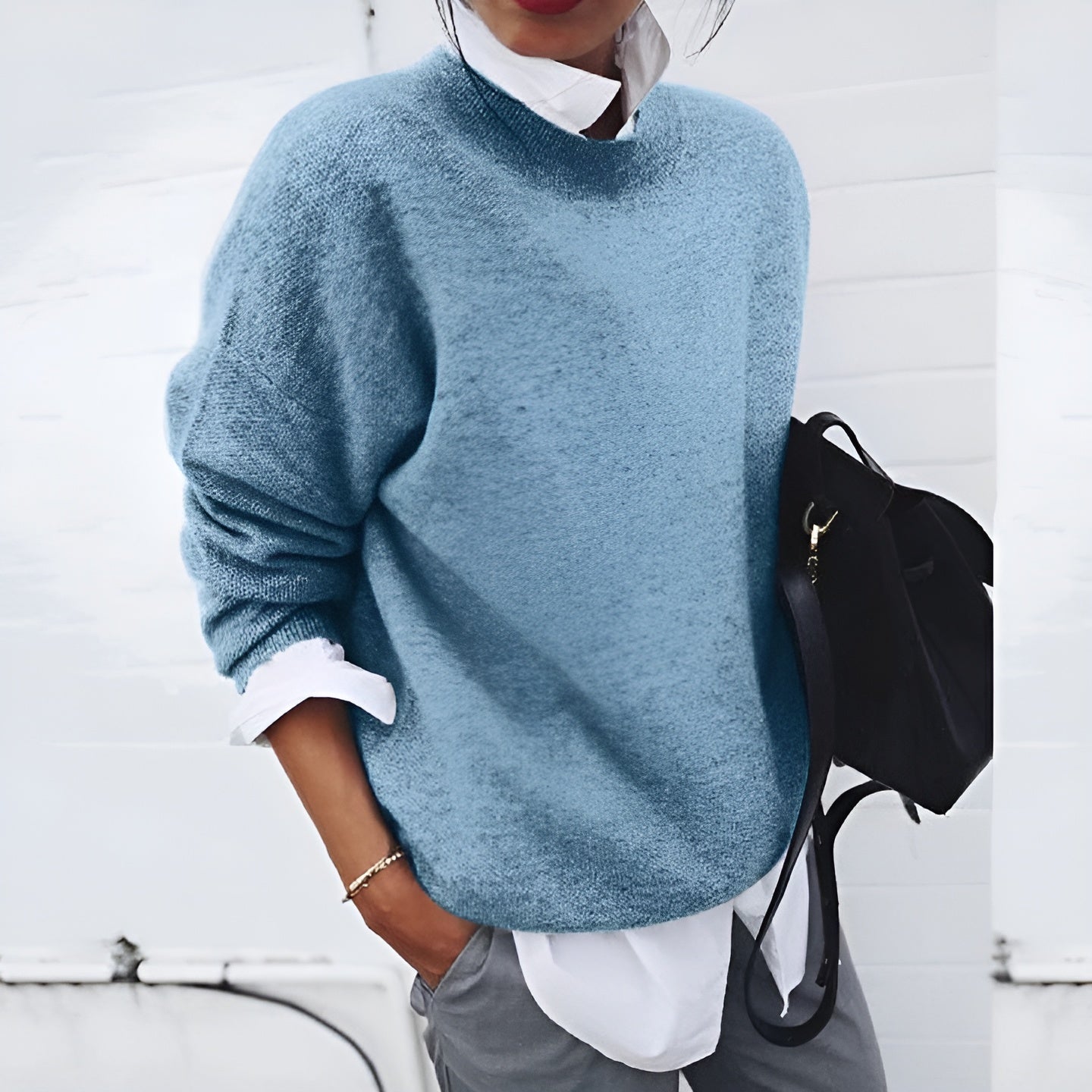 BlueMist™ Relaxed Knit Sweater