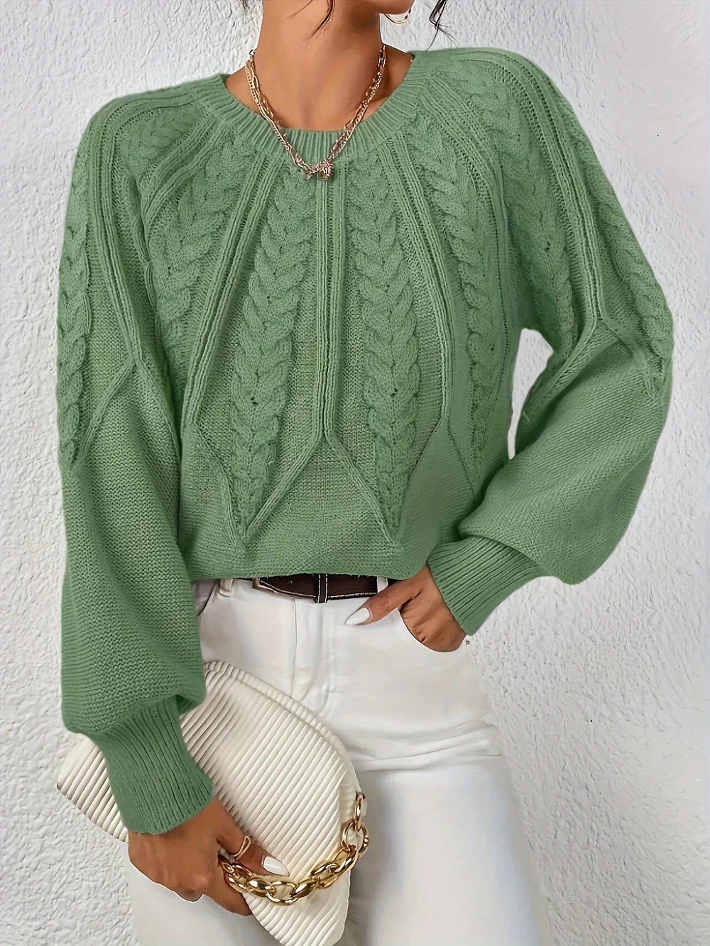 EleganWeave™ Cable Knit Sweater