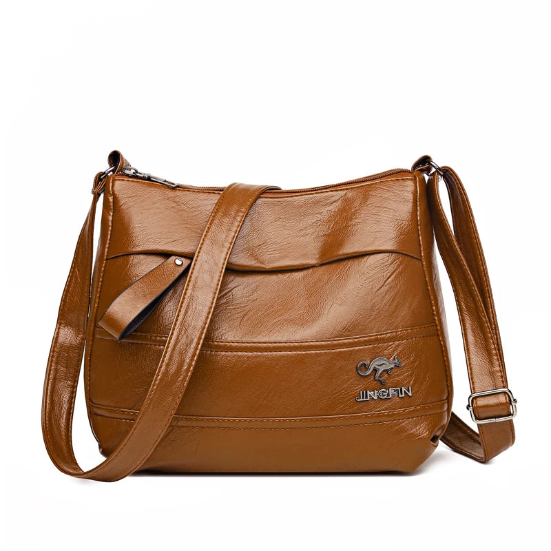 VintageCharm™ Leather Shoulder Bag