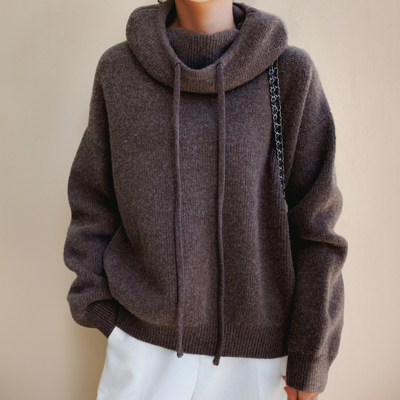 CozyHaven™ Oversized Knit Hoodie