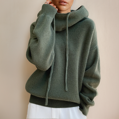 CozyHaven™ Oversized Knit Hoodie