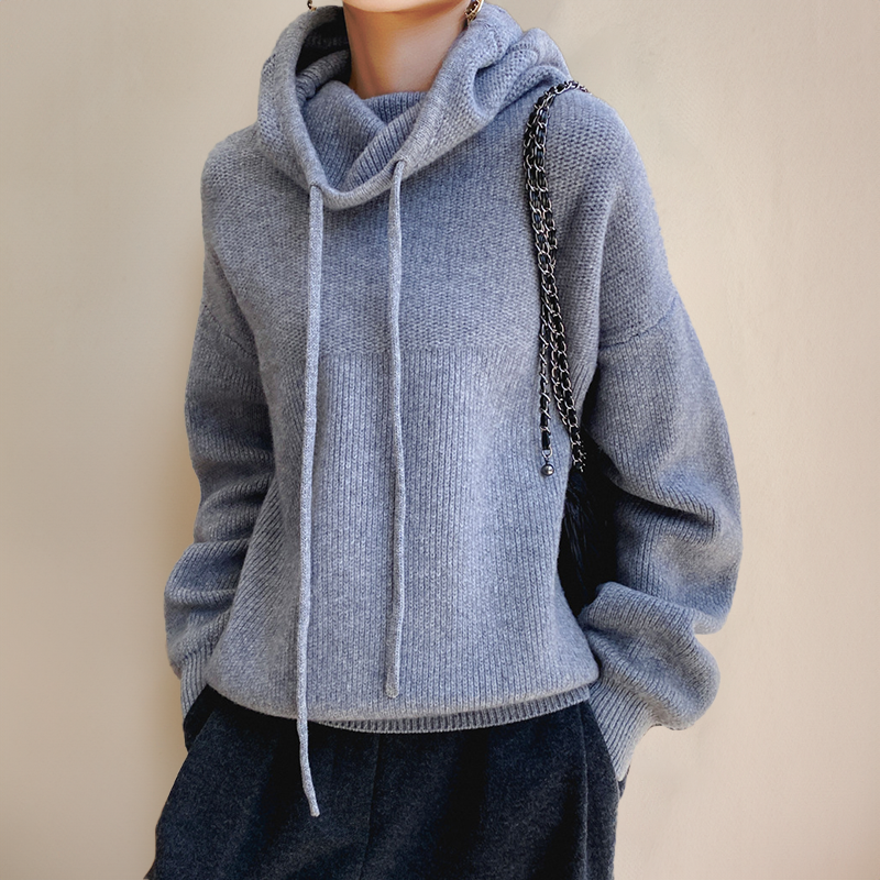 CozyHaven™ Oversized Knit Hoodie