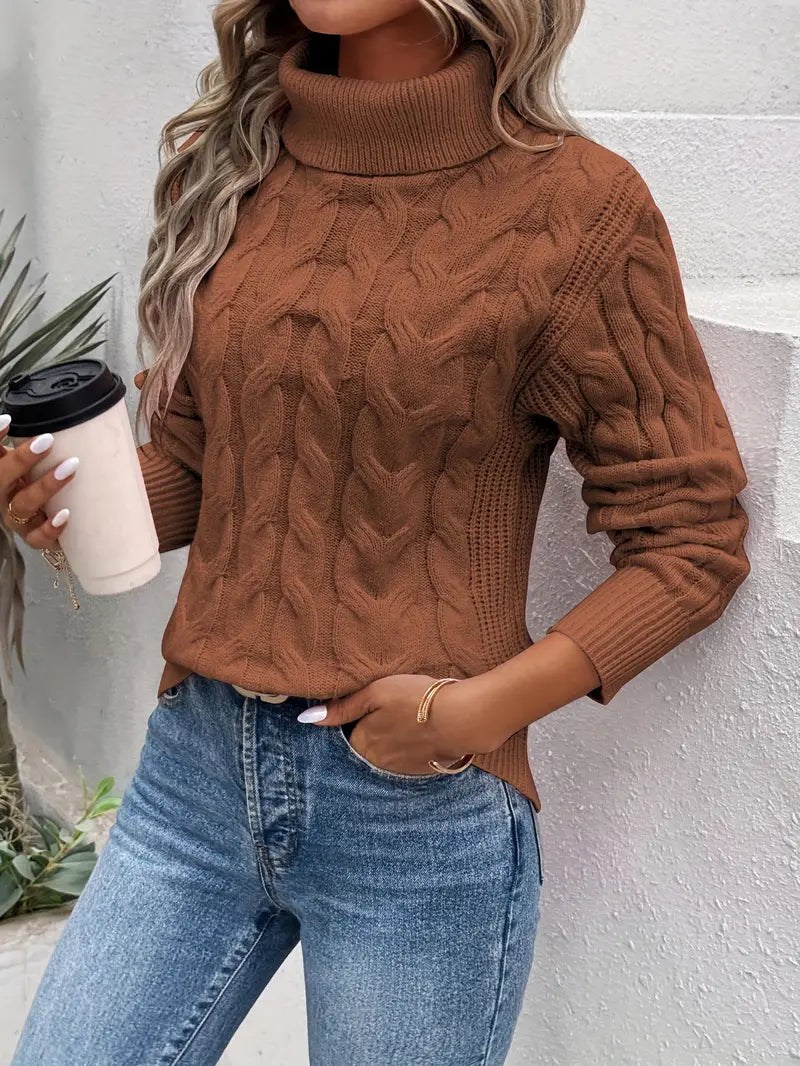 CocoaWeave™ Cable Knit Sweater