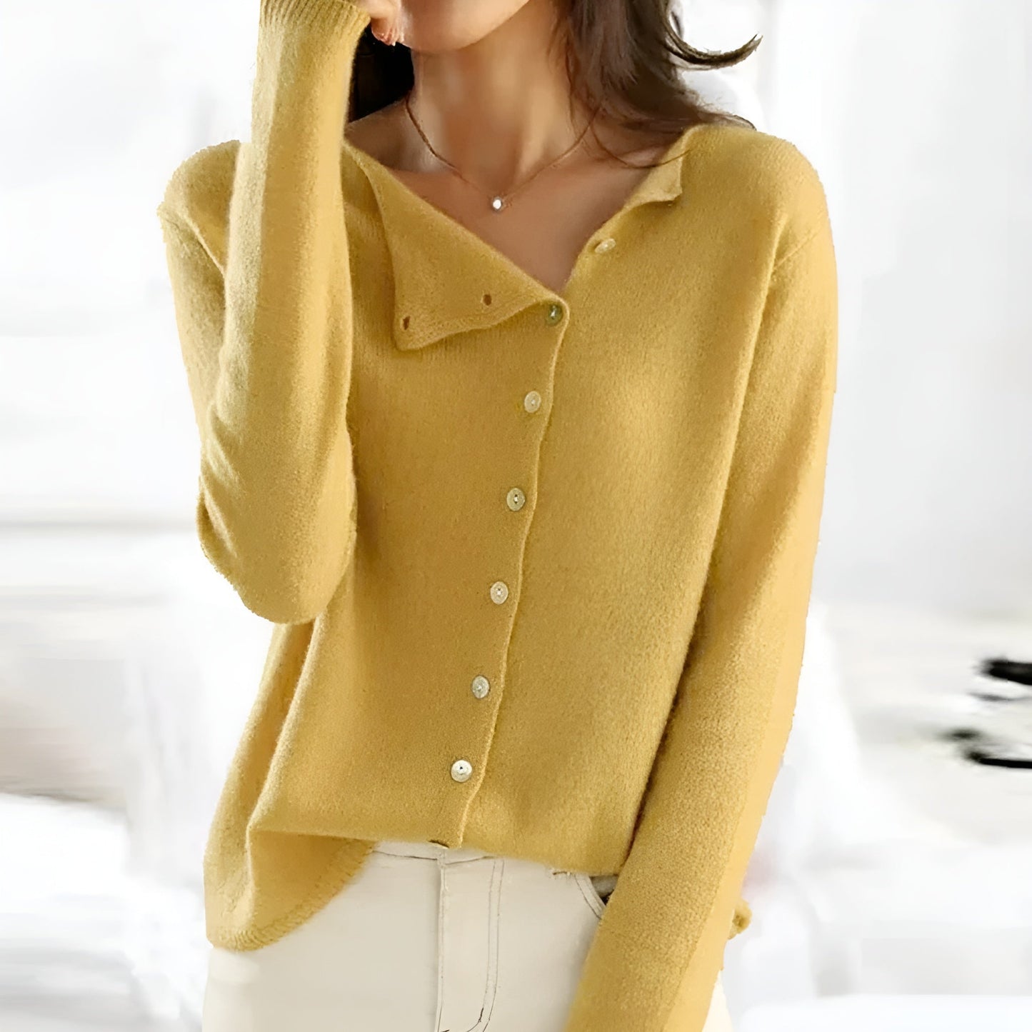 SlateCharm™ Asymmetrical Cardigan