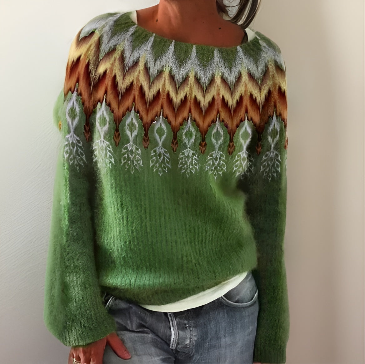 NordLeaf™ Patterned Knit Sweater