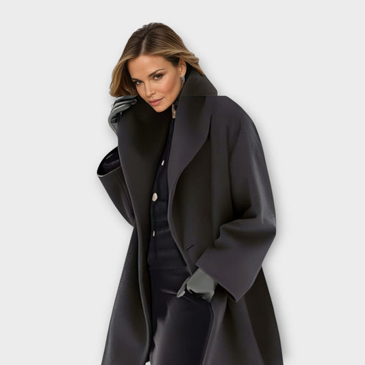 Luxe Noir™ Oversized Coat